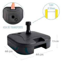 Base Para Sombrilla Aktive 44,5 X 12,5 X 44,5 Cm Negro Plástico 9 Base Para Sombrilla Aktive 44,5 X 12,5 X 44,5 Cm Negro Plástico -OUTSUNNY TIENDA 522b25ad7eb5d4b3e7eab35d65adaceae14e035d 2e856a6083184de7b96e6fa2429278f1