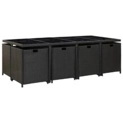 Set Comedor De Jardín 13 Piezas Y Cojines Ratán Sintético Negro VidaXL 11 Set Comedor De Jardín 13 Piezas Y Cojines Ratán Sintético Negro VidaXL -OUTSUNNY TIENDA 538b0aa779625165af8de26c7cdbfef00c477b87 e6444bbabefd4df59aaf71075f3f08cf