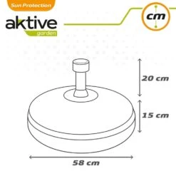 Base Para Sombrilla Circular Blanca 25-48 Mm Aktive 15 Base Para Sombrilla Circular Blanca 25-48 Mm Aktive -OUTSUNNY TIENDA 5438a75eb4c24a88381eff9f106447e8b694f981 bbfee55cedee4830b56320dc9c8926ad
