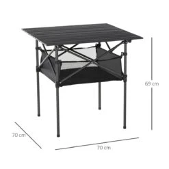 Outsunny Mesa De Camping Plegable Mesa De Picnic Con Espacio Almacenaje De Malla Y Bolsa De Transporte Para Jardín Patio Exterior 70x70x69 Cm Negro 10 Outsunny Mesa De Camping Plegable Mesa De Picnic Con Espacio Almacenaje De Malla Y Bolsa De Transporte Para Jardín Patio Exterior 70x70x69 Cm Negro -OUTSUNNY TIENDA 544baf6a00effd0dca5d9f5377f112f95a8a94a5 cf08212f11f340918b43ca05fea1957d
