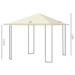 Outsunny Carpa 3x3x2.6m Cenador Jardin Marco De Acero Y 4 Paraviento Lateral Color Crema 13 Outsunny Carpa 3x3x2.6m Cenador Jardin Marco De Acero Y 4 Paraviento Lateral Color Crema -OUTSUNNY TIENDA 54dcc205c14d91c170db58d955b28fe45aa49b93 67c48aaa38a1492eaeff372aabf56805