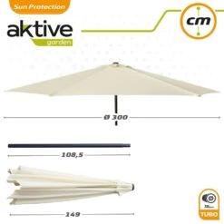 Parasol Hexagonal 300 Cm Color Crema Mástil Aluminio Aktive Garden 14 Parasol Hexagonal 300 Cm Color Crema Mástil Aluminio Aktive Garden -OUTSUNNY TIENDA 5524ca1b430e9d35dd8ce91cab8acb74166c95c8 94a22aa04c2b48e09fcea2e6d1d310a0