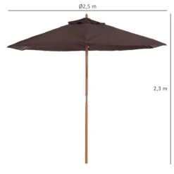 Outsunny Sombrilla Parasol De Madera Ø250x230cm Para Exterior Con 6 Varillas Sistema De Cuerda Con Fijación Desmontable Portátil Fácil De Guardar Y Transportar Café 13 Outsunny Sombrilla Parasol De Madera Ø250x230cm Para Exterior Con 6 Varillas Sistema De Cuerda Con Fijación Desmontable Portátil Fácil De Guardar Y Transportar Café -OUTSUNNY TIENDA 56ce1cbefd4ca92ee5a4e81f98bf885c02c80fef 55dac5bd11234e39ba8772e88f9759f5