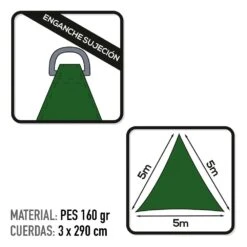 Toldo Vela Triangular Aktive Garden Verde 8 Toldo Vela Triangular Aktive Garden Verde -OUTSUNNY TIENDA 585842cda4c9c108472b9b50bfe7ed7531261d0b f1d335ba17b645829fb0fc33aa7c0a36