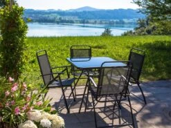 Mesa De Exterior En Acero Negro 80x80 Cm LIVO -OUTSUNNY TIENDA 5a04f675c99a2f28491a3092e999990b88f30fe7 a70c57dad28b4de78e77a8420006a246