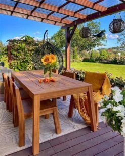 Mesa De Jardín De Madera De Acacia Clara 210 X 90 Cm LIVORNO -OUTSUNNY TIENDA 5cad7994b5956da5f974d9168c7a351987d8a22d 14e59fee8e434653b737c00fa2c25918