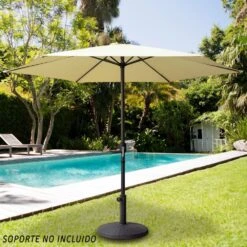 Parasol Hexagonal 250 Cm Color Crema Mástil Aluminio Aktive Garden -OUTSUNNY TIENDA 5cae85f0075a512bb7668bcfae54b6875acc4ac3 f46f71642b144b2e8e1a73dd64e28332
