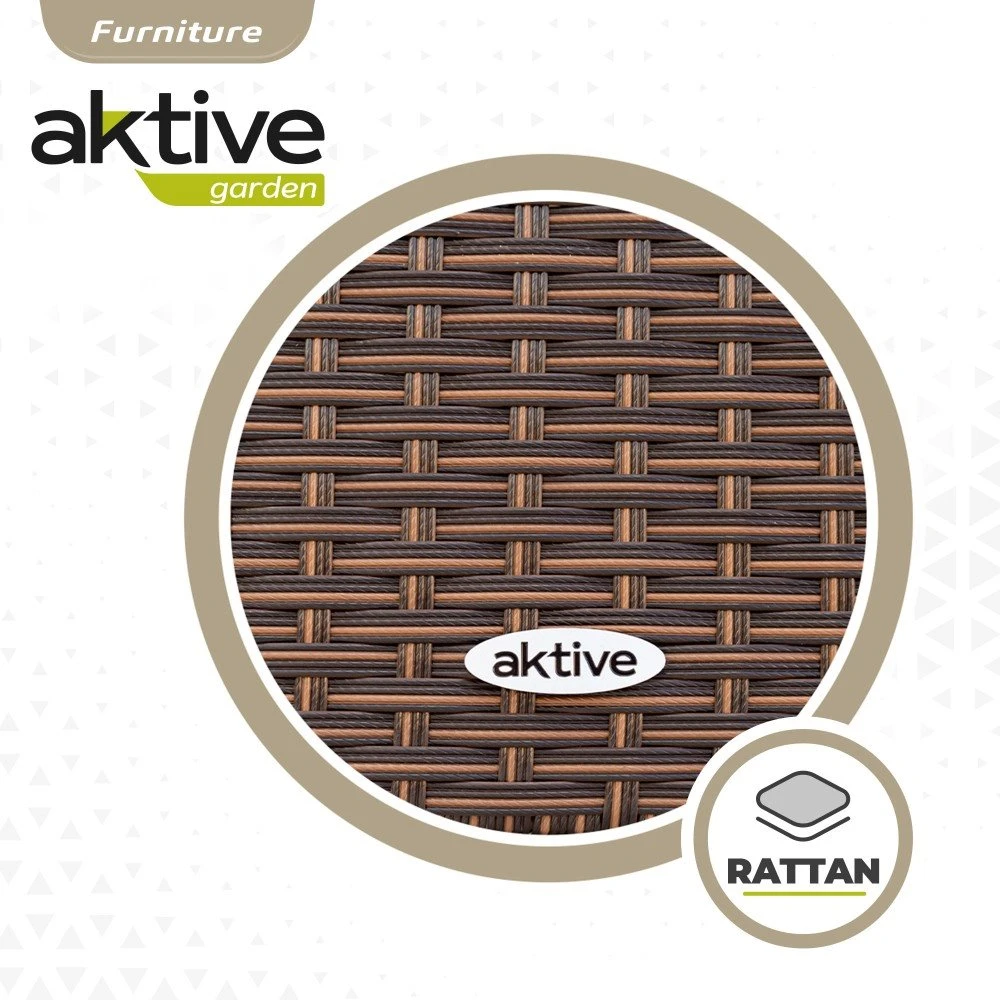 Set Muebles De Terraza Sillas Y Mesa Ratán Aktive 7 Set Muebles De Terraza Sillas Y Mesa Ratán Aktive - Imagen 5