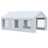 Outsunny Carpa Para Fiestas 6x3 M Pabellón De Jardín Con 2 Paredes Laterales Extraíbles 2 Puertas Y 6 Ventanas Con Cremalleras Protección UV Para Eventos Celebraciones Blanco -OUTSUNNY TIENDA 5d8da1aa2f978b708c0d331797886106cb163099 18292534ecf34d35b17f39aa1c4f193c