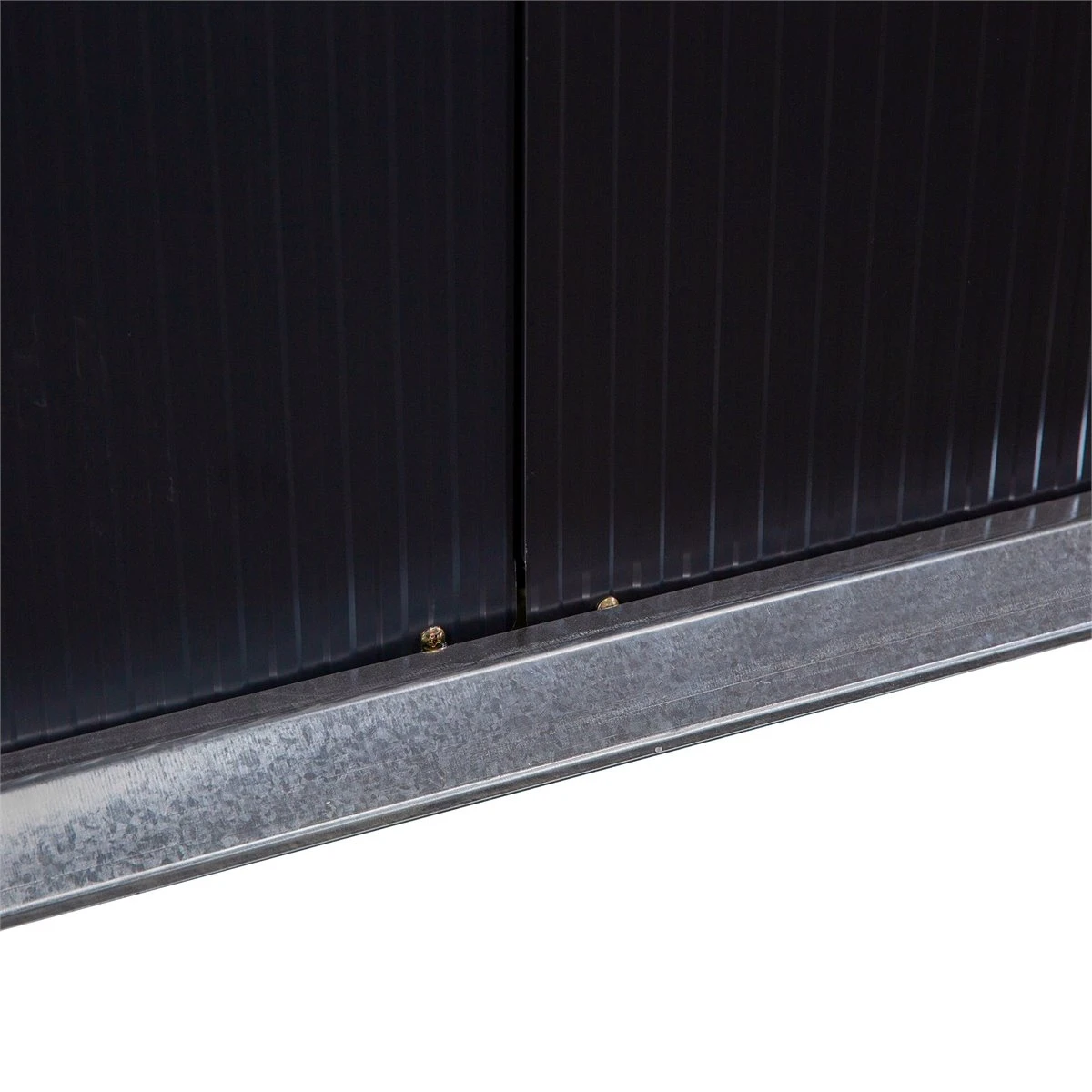 Outsunny Cobertizo De Jardín 322x277x192 Cm Base De 8,25 M² Caseta De Exterior Metálica Para Almacenamiento De Herramientas Con 2 Puertas Correderas Y 4 Ventanas Gris 11 Outsunny Cobertizo De Jardín 322x277x192 Cm Base De 8,25 M² Caseta De Exterior Metálica Para Almacenamiento De Herramientas Con 2 Puertas Correderas Y 4 Ventanas Gris - Imagen 9