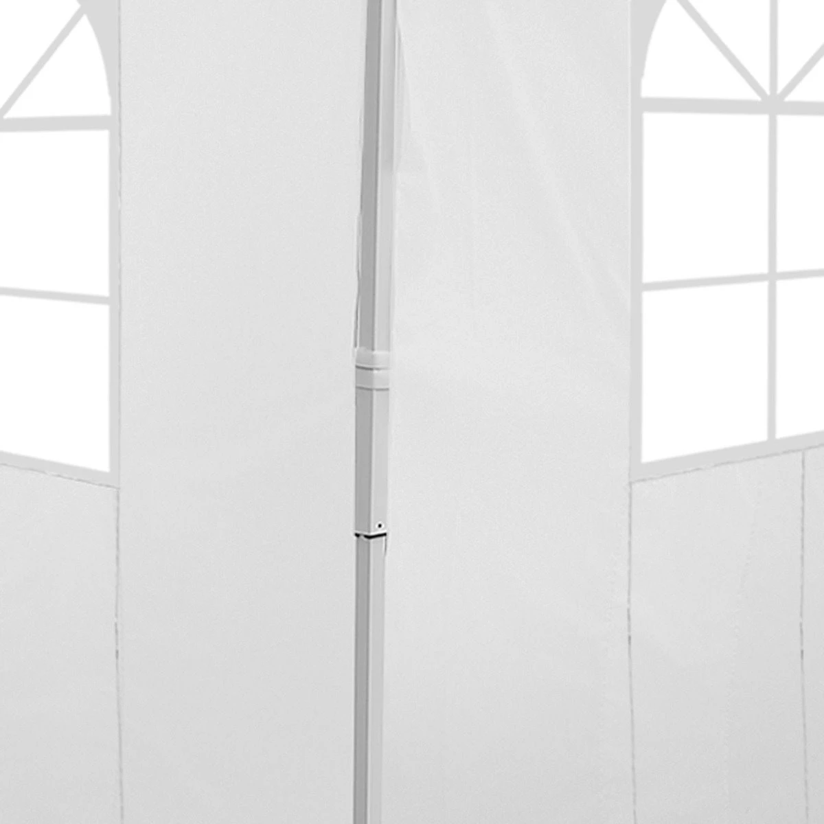 Outsunny 2 Paredes Parte Laterales Para Carpa 3x2 Lado Parasol De Gazebo Tela Oxford Con Ventana Medidas Apto Para 3x3 3x6 Blanco 9 Outsunny 2 Paredes Parte Laterales Para Carpa 3x2 Lado Parasol De Gazebo Tela Oxford Con Ventana Medidas Apto Para 3x3 3x6 Blanco - Imagen 7