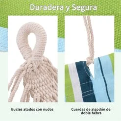 Outsunny Hamaca De Algodón Para Jardín 200x150 Cm Hamaca Colgante Portátil Carga Máx. 180 Kg Para Acampar Piscina Camping Rayas Multicolor 14 Outsunny Hamaca De Algodón Para Jardín 200x150 Cm Hamaca Colgante Portátil Carga Máx. 180 Kg Para Acampar Piscina Camping Rayas Multicolor -OUTSUNNY TIENDA 5db48ae89155c1cf58c96750330ce473d2a5a581 f940e49a18c046e0a14e242fdc635ef6