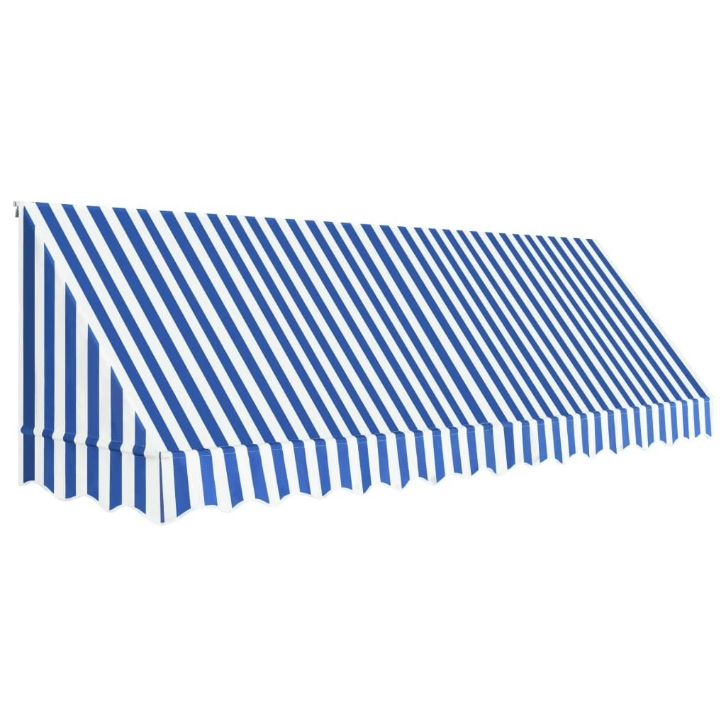 Toldo Para Bar 400x120 Cm Azul Y Blanco VidaXL 3 Toldo Para Bar 400x120 Cm Azul Y Blanco VidaXL