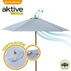 Parasol Hexagonal 300 Cm Color Antracita Mástil Madera Aktive Garden 11 Parasol Hexagonal 300 Cm Color Antracita Mástil Madera Aktive Garden -OUTSUNNY TIENDA 6115ac8377c38e5b6c063f41f32d0e1ee7c79b7a d1d1c5c482db4bf1bf727316db92311e