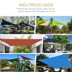 Outsunny Toldo Vela Rectángulo 4x6m Vela De Sombra Para Terraza Jardín Camping Resistente Al Agua Protección UV Poliéster Color Arena -OUTSUNNY TIENDA 625e5e217126c84f61c3071c0eeeaa2078761c4b 430a261557eb4f228cb4254daea06412