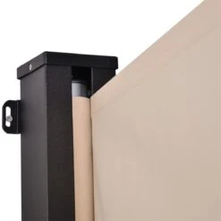 Outsunny Toldo Lateral Retráctil Exterior 350x180cm Pantalla De Privacidad Contra Sol Viento Visión Para Jardín Patio Balcón Tejado Hecho De Aluminio Poliéster Montar Utilizar Fácil Beige -OUTSUNNY TIENDA 62691f013f0f9a0e74df090c517d323ce6c886ea bbb62f94fa7f4ba5a5e2ffe7d6621388