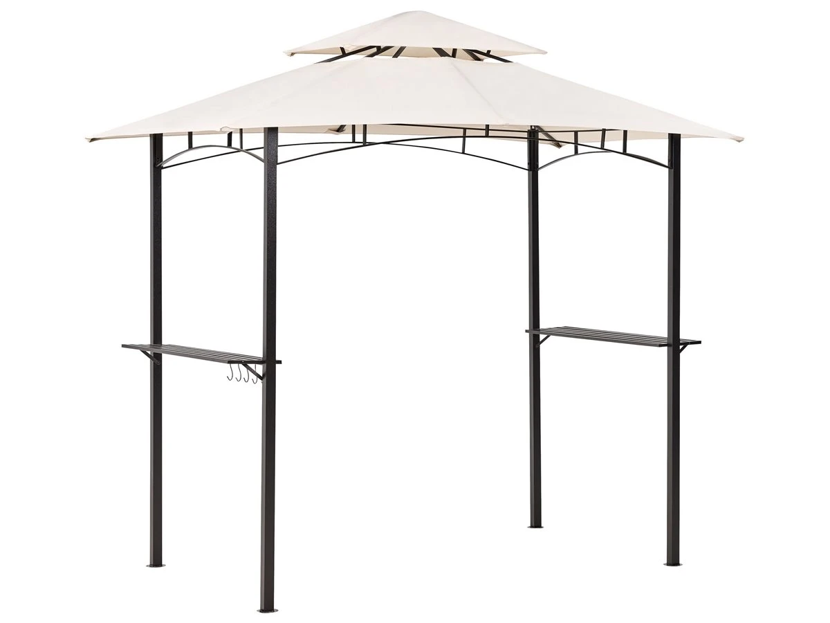 Cenador De Metal Beige/negro 240 Cm NARO 4 Cenador De Metal Beige/negro 240 Cm NARO - Imagen 2