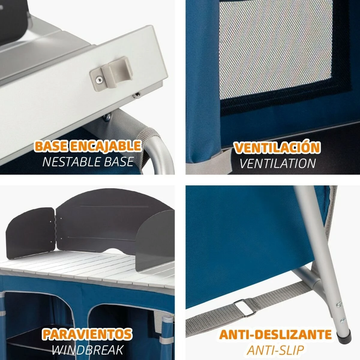 Mueble De Cocina Aktive Plegable 88 X 111 X 51 Cm 4 Mueble De Cocina Aktive Plegable 88 X 111 X 51 Cm - Imagen 2