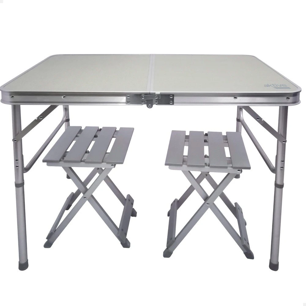 Mesa Plegable Camping Con 2 Taburetes Aktive 3 Mesa Plegable Camping Con 2 Taburetes Aktive