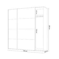 Armario Vintage Blanco Artik - Vintage 180 X 200 X 60 Cm -OUTSUNNY TIENDA 65d4c0f4ad16c07572e45676fcdfecf9bb2d752a bcc4550737c94ed0876fbf757f87b0c1