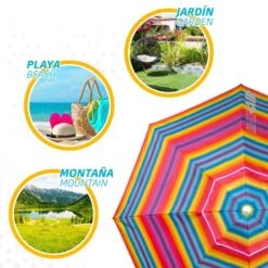 Sombrilla Playa Antiviento 220 Cm Con Protección UV50 Aktive Beach 16 Sombrilla Playa Antiviento 220 Cm Con Protección UV50 Aktive Beach -OUTSUNNY TIENDA 65fe32c925ffc56d281e384abb0a4611b6080314 dff2396e44c2481893809a9c31a10dc9