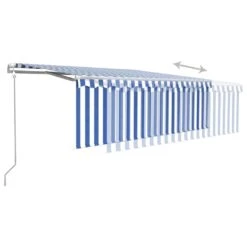 Toldo Retráctil Automático Con Persiana 4,5x3 M Azul Y Blanco VidaXL -OUTSUNNY TIENDA 661bd52c576818e09868ada690c45041bcd1d9fc 5daeba8309c64b79b50afb174af872ab