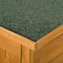 Outsunny Armario De Jardín De Madera 110x55x117 Cm 0,45 M² Cobertizo Para Almacenaje De Herramientas Con Techo Asfáltico 3 Estantes Y 2 Puertas Para Exterior Terraza Natural -OUTSUNNY TIENDA 6837daccdb1fee524edffae015e4a2266e867345 2e961b8ffaeb4e798020851913d406d5