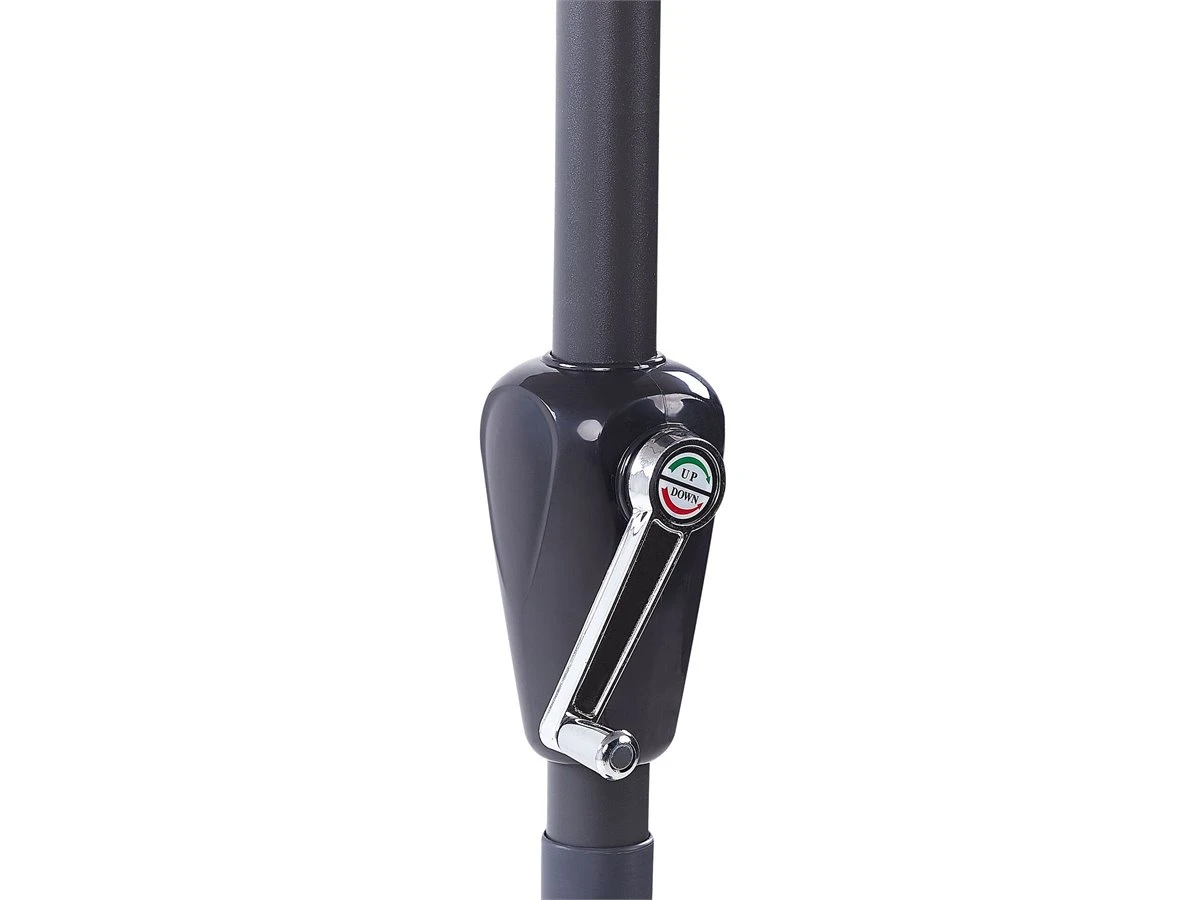 Sombrilla De Poliéster Beige Claro/negro ⌀ 285 Cm BIBIONE 8 Sombrilla De Poliéster Beige Claro/negro ⌀ 285 Cm BIBIONE - Imagen 6