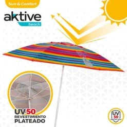 Sombrilla Playa Antiviento 220 Cm Con Protección UV50 Aktive Beach 13 Sombrilla Playa Antiviento 220 Cm Con Protección UV50 Aktive Beach -OUTSUNNY TIENDA 6b1f25cec26832ab3a315ef2753b69667e708d56 df0c5a2fb75d4930a3c852f67249d159