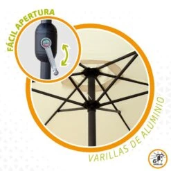 Parasol Hexagonal 250 Cm Color Crema Mástil Aluminio Aktive Garden -OUTSUNNY TIENDA 6c2df577c2a4086a07ac4aa7cbed7800f12a5ff7 1300b6fc4142472fbe605473166084ea