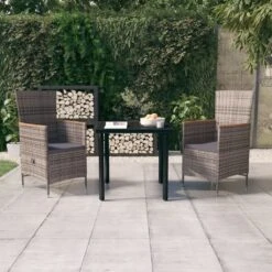 Juego De Comedor Para Jardín De 3 Piezas Y Cojines Gris VidaXL 10 Juego De Comedor Para Jardín De 3 Piezas Y Cojines Gris VidaXL -OUTSUNNY TIENDA 6d298140cd1fd873f188994ff9b3d49678f85d2a 391651075c544dff87cbbdc91d5a190e