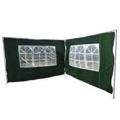 Outsunny 2 Paredes Parte Laterales Para Carpa 3x3m 3x6m Lado Parasol De Gazebo Tela Oxford Impermeable Con Ventanas Medidas 293x193cm Verde Oscuro -OUTSUNNY TIENDA 6d8d5d39cf90f043881011a85bbbca17c691ccde 1b7277c0ef0c407a90577d523c12c96f