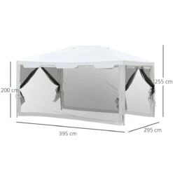 Outsunny Carpa 4x3 M Cenador De Jardín Con Mosquiteras Laterales Doble Techo Y Puertas Con Cremallera Para Exterior Blanco Y Negro 12 Outsunny Carpa 4x3 M Cenador De Jardín Con Mosquiteras Laterales Doble Techo Y Puertas Con Cremallera Para Exterior Blanco Y Negro -OUTSUNNY TIENDA 6e56c9fa8efa6fc63f02d93a3b0fccc03f70964a a1caa64aa94c4397bdb88cd11b70c17f