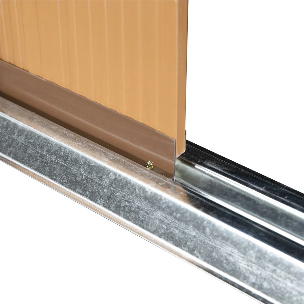 Outsunny Cobertizo De Jardín 340x386x200 Cm 12,27 M² Caseta Exterior De Acero Para Almacenamiento De Herramientas Con Puertas Correderas Y Ventilaciones Ocre Oscuro 11 Outsunny Cobertizo De Jardín 340x386x200 Cm 12,27 M² Caseta Exterior De Acero Para Almacenamiento De Herramientas Con Puertas Correderas Y Ventilaciones Ocre Oscuro - Imagen 9