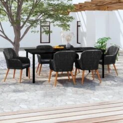 Juego De Comedor De Jardín 7 Piezas Con Cojines Negro VidaXL 10 Juego De Comedor De Jardín 7 Piezas Con Cojines Negro VidaXL -OUTSUNNY TIENDA 7264e2b79d9bfacc2687e7b3e53598de0716d895 405ee18be6f94528b9bd1facecf18259