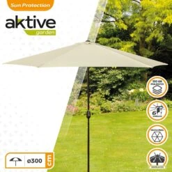 Parasol Hexagonal 300 Cm Color Crema Mástil Aluminio Aktive Garden 10 Parasol Hexagonal 300 Cm Color Crema Mástil Aluminio Aktive Garden -OUTSUNNY TIENDA 7306ae3141b9f084d391d73f2802968a45cf9c15 b0968928978545939747a66ae30ba738