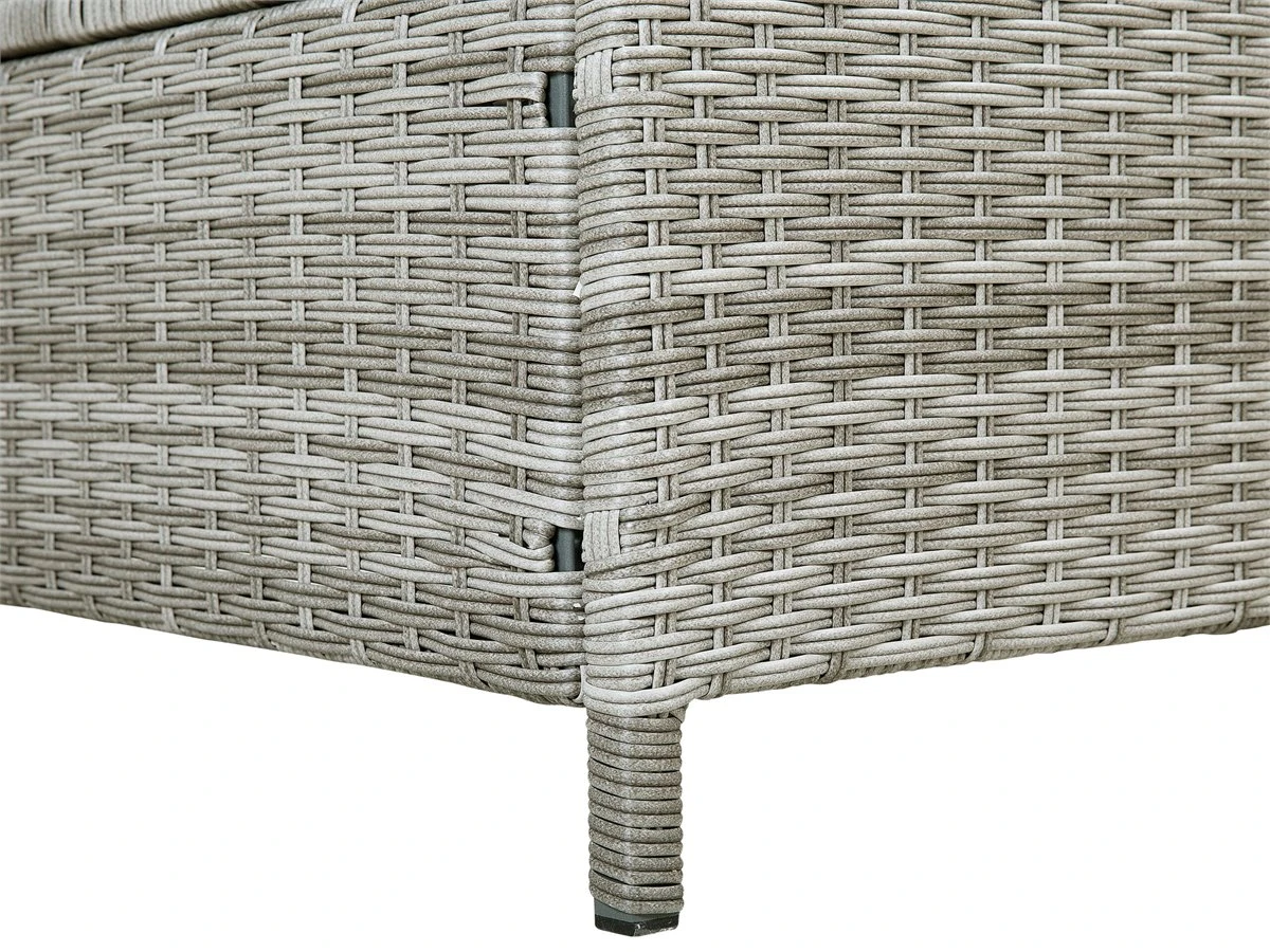 Tumbona De Jardín En Ratán Gris TURIN II 9 Tumbona De Jardín En Ratán Gris TURIN II - Imagen 7