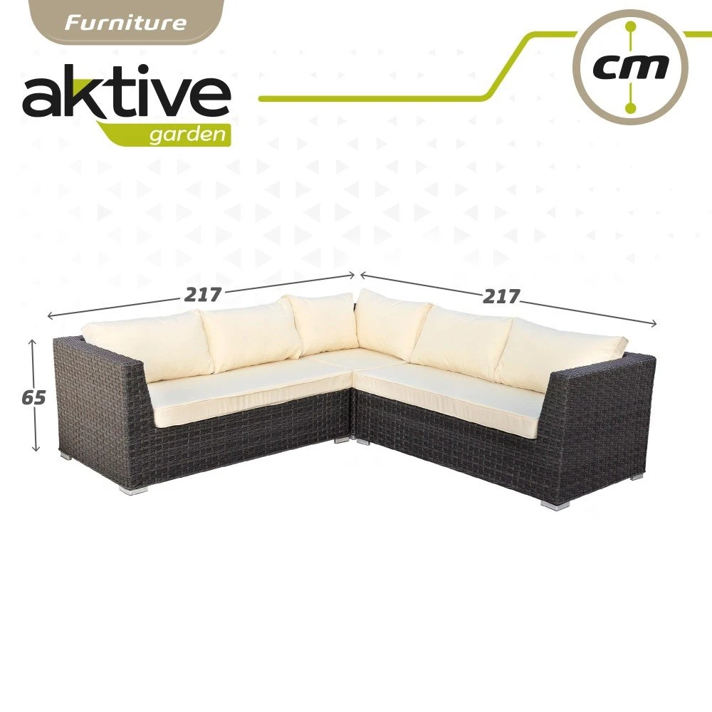 Conjunto Muebles Terraza Sofá Rinconera Modular Con Mesa Aktive 12 Conjunto Muebles Terraza Sofá Rinconera Modular Con Mesa Aktive - Imagen 10