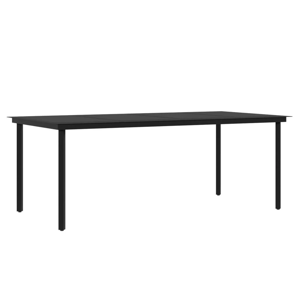 Juego De Comedor De Jardín 7 Piezas Con Cojines Negro VidaXL 7 Juego De Comedor De Jardín 7 Piezas Con Cojines Negro VidaXL - Imagen 5