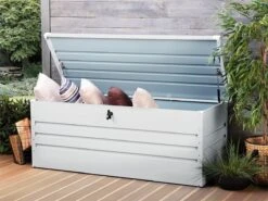 Arcón Para Exterior Gris Claro 165x70 Cm CEBROSA