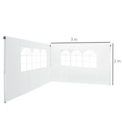 Outsunny 2 Paredes Parte Laterales Para Carpa 3x2 Lado Parasol De Gazebo Tela Oxford Con Ventana Medidas Apto Para 3x3 3x6 Blanco 12 Outsunny 2 Paredes Parte Laterales Para Carpa 3x2 Lado Parasol De Gazebo Tela Oxford Con Ventana Medidas Apto Para 3x3 3x6 Blanco -OUTSUNNY TIENDA 75d4809bc065d5efc525bb788602b95e12e75037 3935cc36606c4e25a4306d14827a2e89