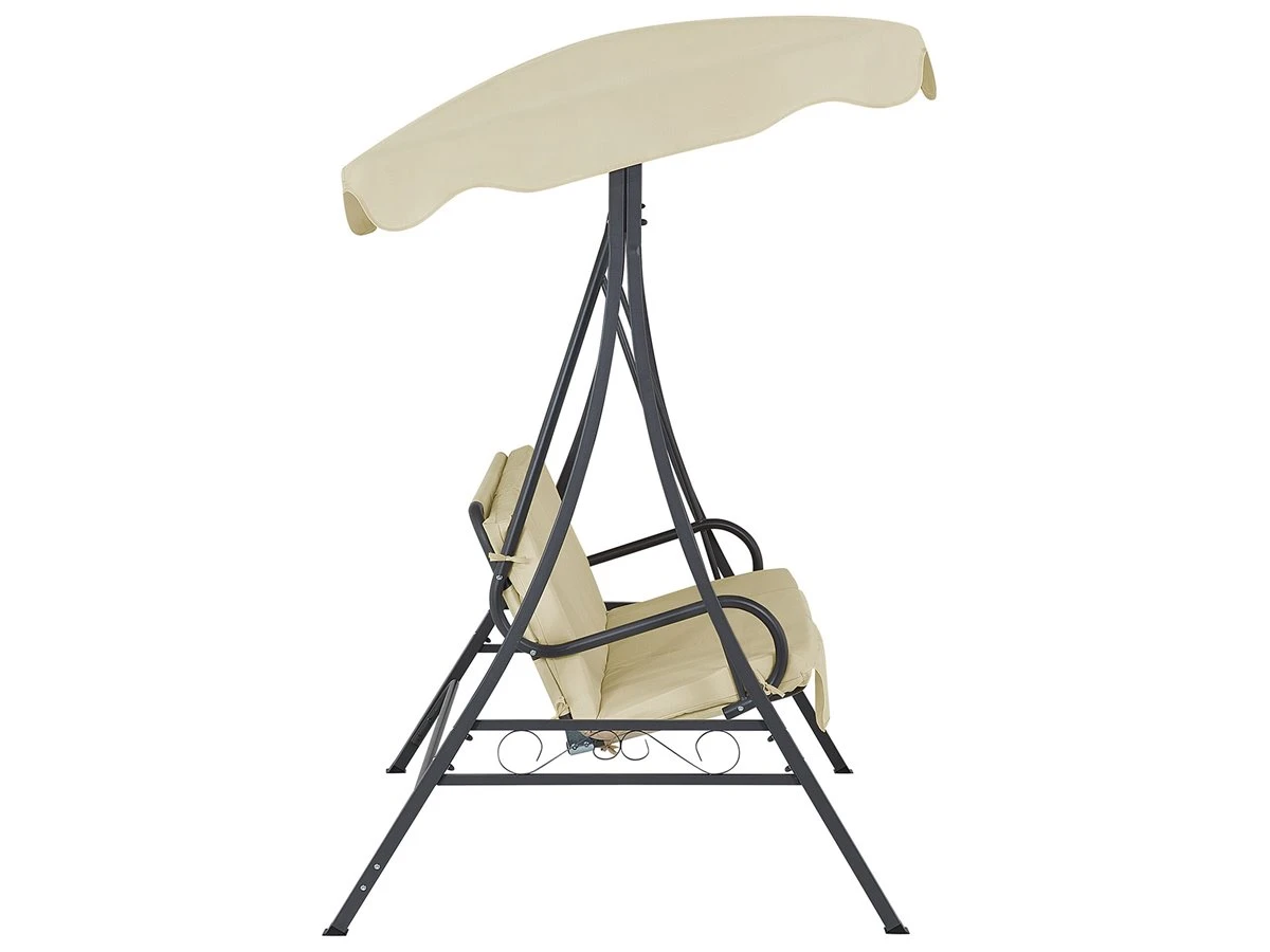 Columpio De Jardín De 3 Plazas En Beige GARBO 9 Columpio De Jardín De 3 Plazas En Beige GARBO - Imagen 7