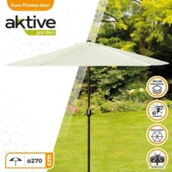 Parasol Hexagonal 270 Cm Color Crema Mástil Aluminio Aktive Garden 10 Parasol Hexagonal 270 Cm Color Crema Mástil Aluminio Aktive Garden -OUTSUNNY TIENDA 772d58ba0867b6ffaa7f24ecae4fb8e3e41ed4f8 3bbaea0679cb4334986c0460844e1318