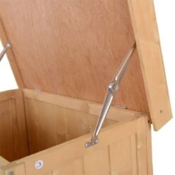 Outsunny Armario De Jardín De Madera 74x43x88 Cm Cobertizo Exterior Para Almacenamiento De Herramientas Leñas Con 2 Puertas Y Techo Asfáltico Abatible Natural -OUTSUNNY TIENDA 783fabf7ca208175824ba7c8af277509e44756d9 23ef5e2b0ddd4c9d863ee41766bb8678