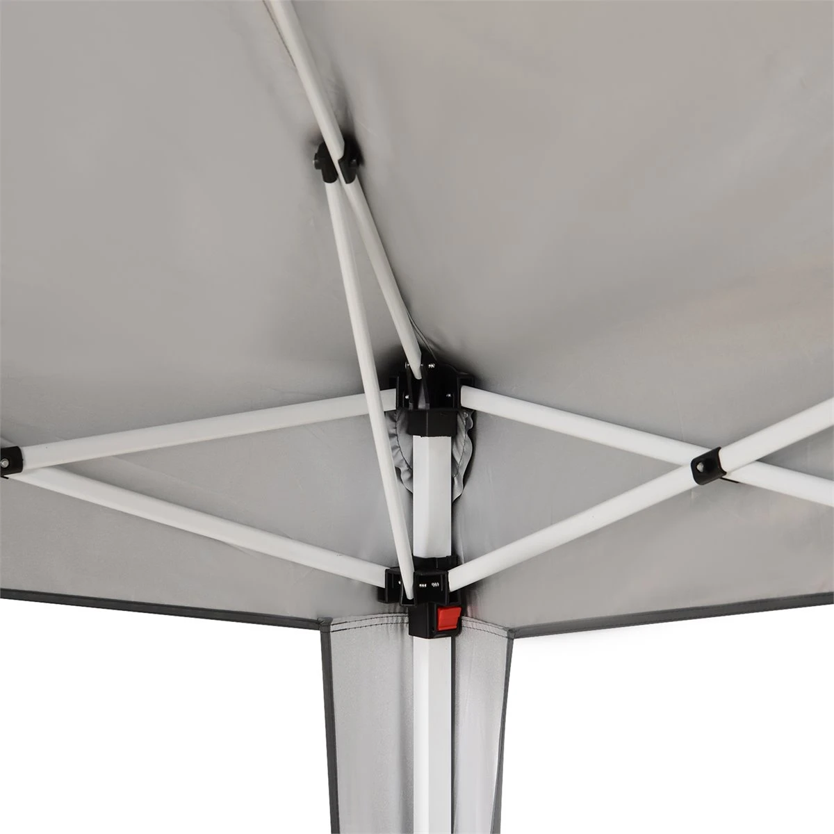 Outsunny Carpa Plegable 2,4x2,4m Cenador De Jardín Diseño Pop Up De Acero Y Cubierta De Tela Oxford Gris 14 Outsunny Carpa Plegable 2,4x2,4m Cenador De Jardín Diseño Pop Up De Acero Y Cubierta De Tela Oxford Gris - Imagen 12