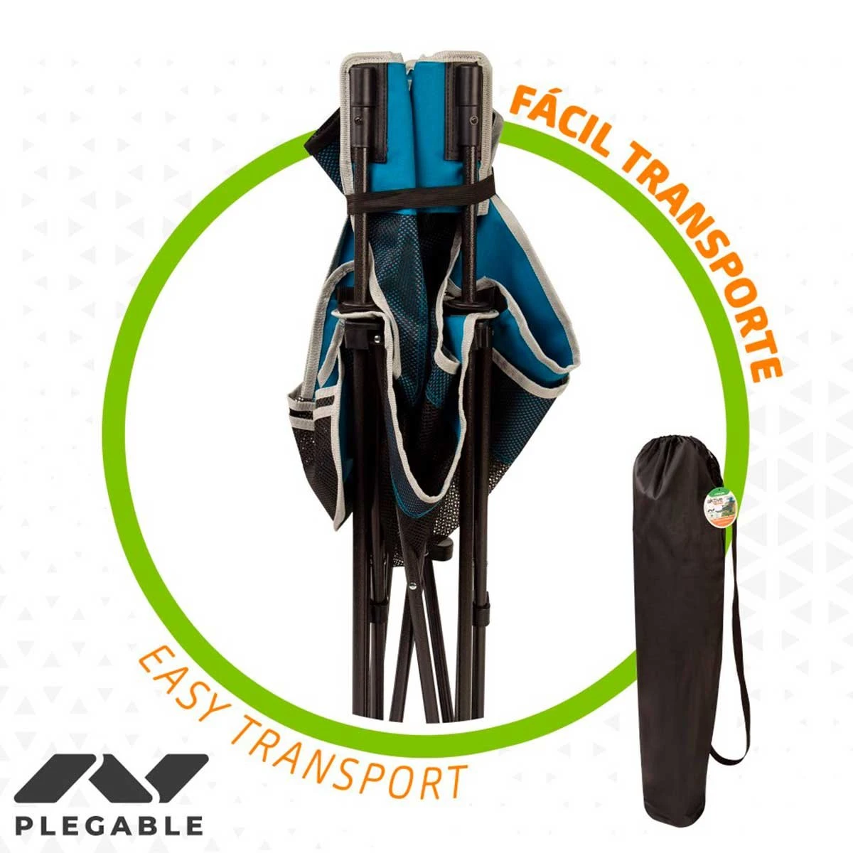 Hamaca Silla Aktive Azul 152 X 75 X 54 Cm 5 Hamaca Silla Aktive Azul 152 X 75 X 54 Cm - Imagen 3