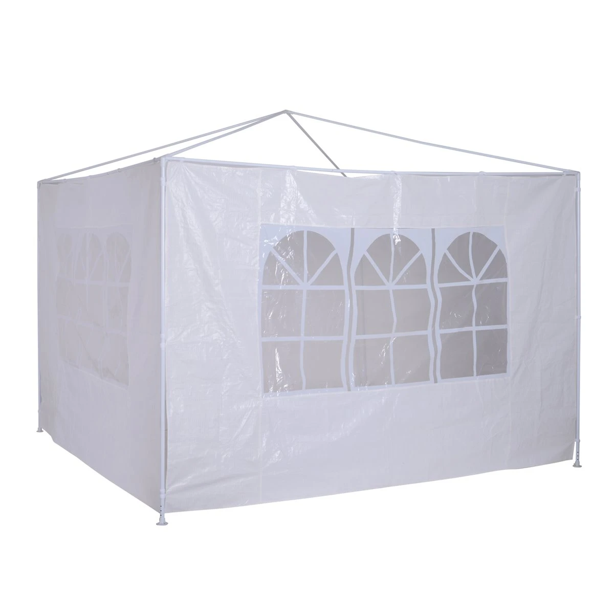Outsunny 2 Paredes Parte Laterales Para Carpa 3x3m 3x6m Lado Parasol De Gazebo Impermeable Con Ventanas Medidas 293x193cm Blanco 3 Outsunny 2 Paredes Parte Laterales Para Carpa 3x3m 3x6m Lado Parasol De Gazebo Impermeable Con Ventanas Medidas 293x193cm Blanco