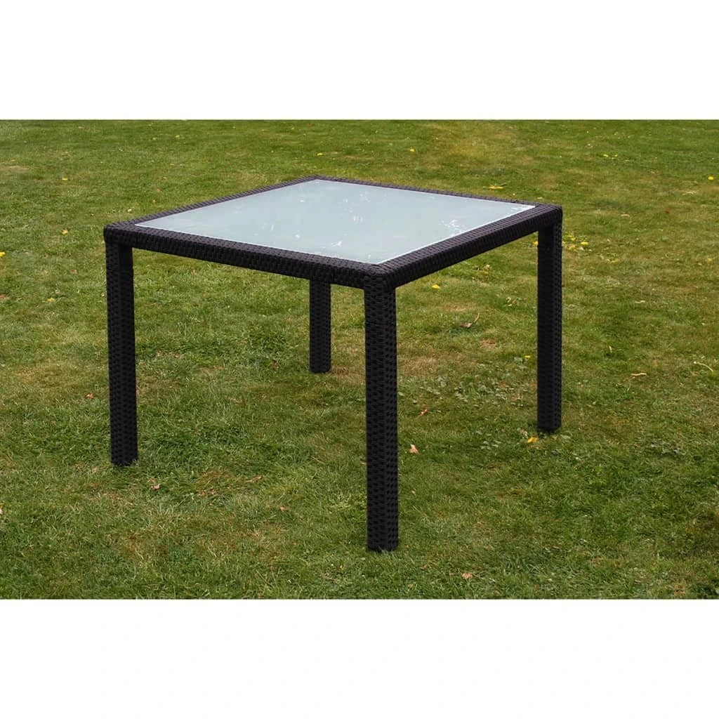 Set Comedor De Jardín 5 Piezas Y Cojines Ratán Sintético Negro VidaXL 7 Set Comedor De Jardín 5 Piezas Y Cojines Ratán Sintético Negro VidaXL - Imagen 5