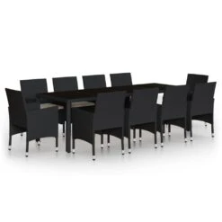 Juego De Comedor De Jardín 11 Piezas Ratán Sintético Negro VidaXL 9 Juego De Comedor De Jardín 11 Piezas Ratán Sintético Negro VidaXL -OUTSUNNY TIENDA 81d2d7578484ca23265f0197ebd6420d1b3f9782 2943c20a725d48a8ae2508aaefad2de7