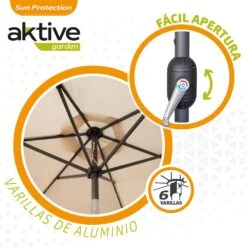 Sombrilla Para Jardín Hexagonal 18 Luces LED Inclinable Aktive 14 Sombrilla Para Jardín Hexagonal 18 Luces LED Inclinable Aktive -OUTSUNNY TIENDA 82872f210daed7e0ad22bbd0535795de39160219 eecec0ad964e4e3199c00b56cfbaa749